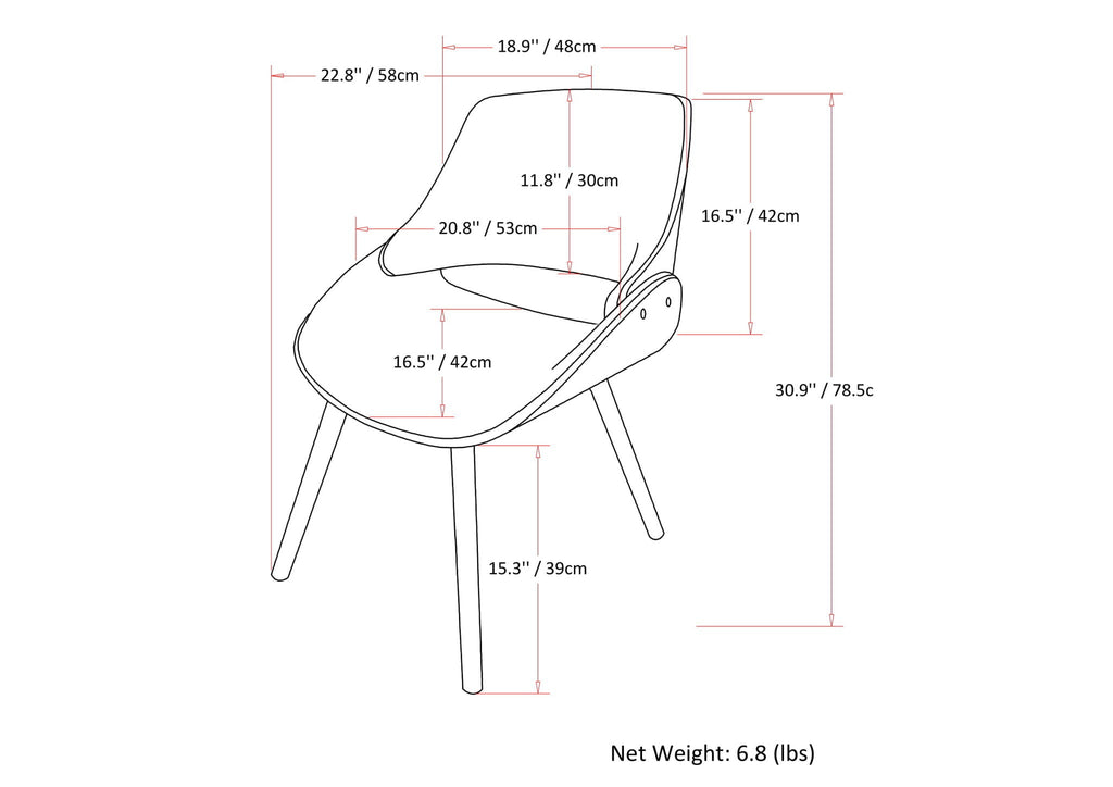 Malden - Upholstered Bentwood Dining Chair by Unique Piece Furniture
