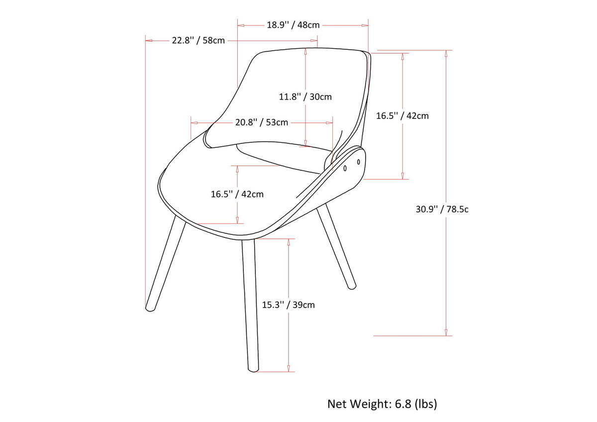 Malden - Upholstered Bentwood Dining Chair by Unique Piece Furniture