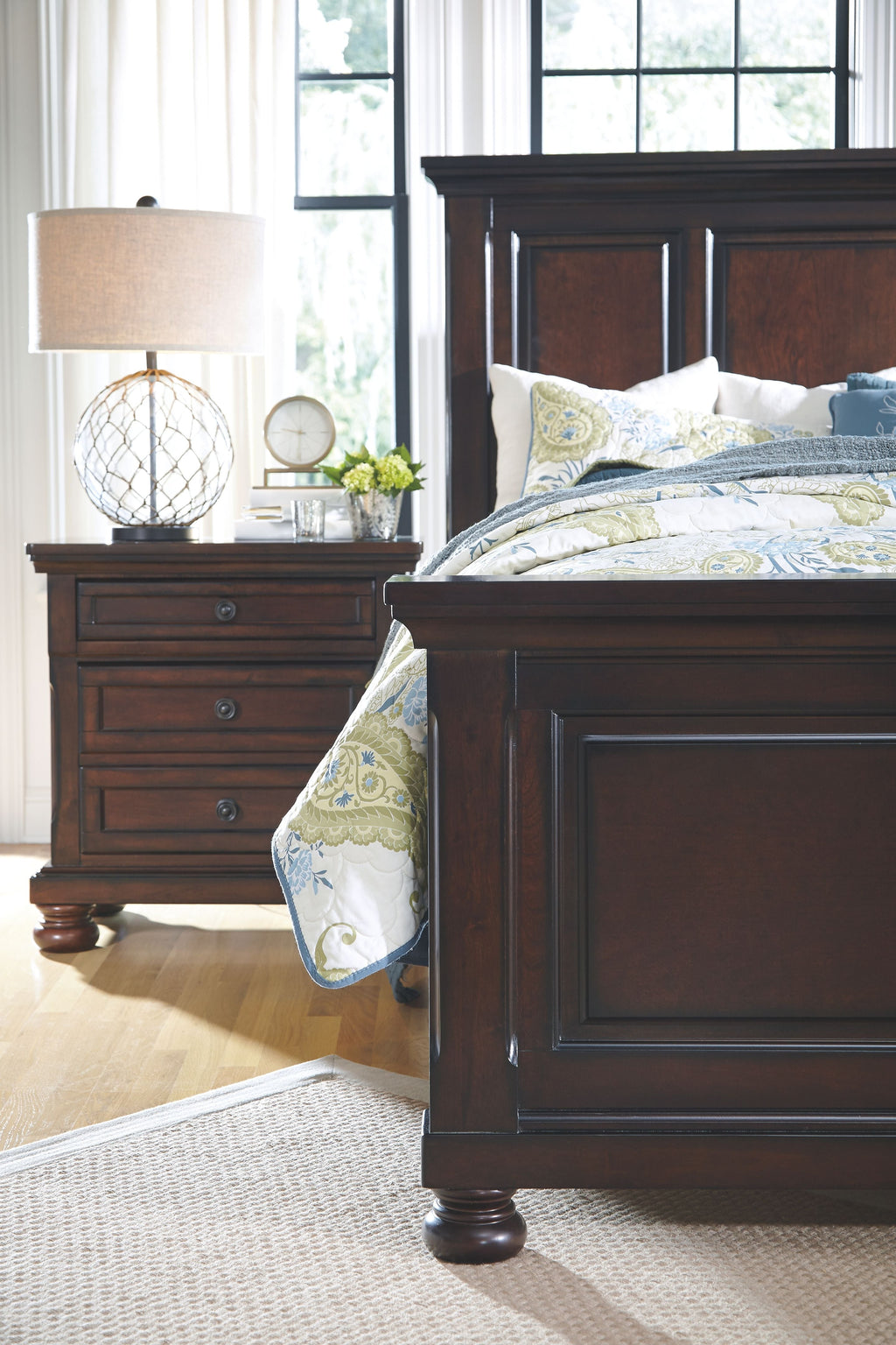 Porter - Two Drawer Night Stand - Dark Brown by Unique Piece Furniture