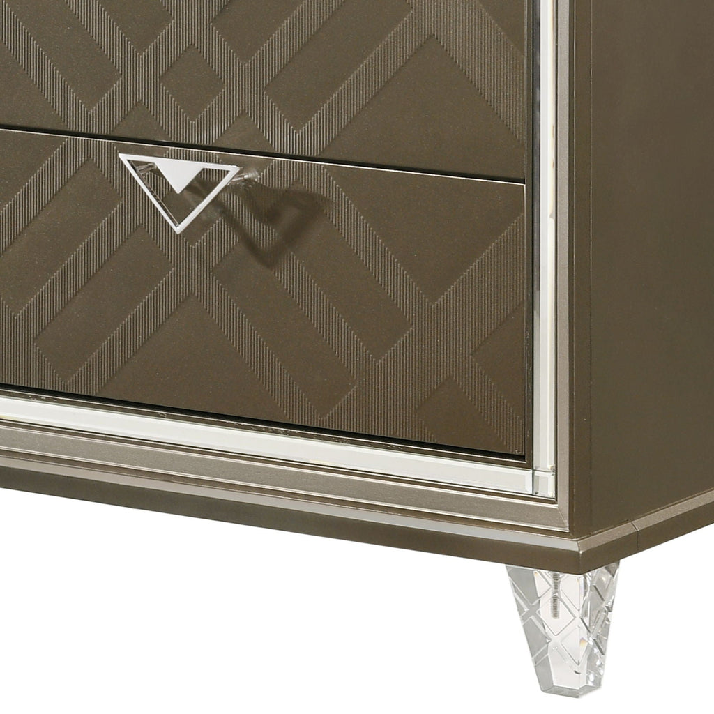 Skylar - Nightstand - Champagne by Unique Piece Furniture
