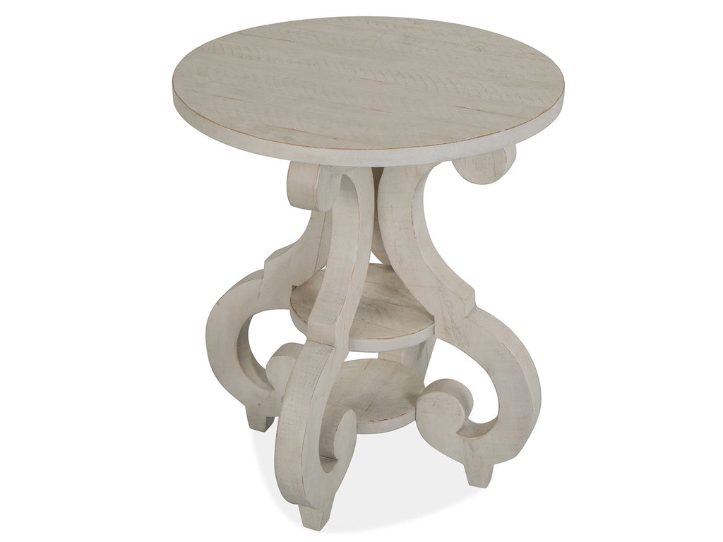 Bronwyn - Round Accent Table - Alabaster by Unique Piece Furniture