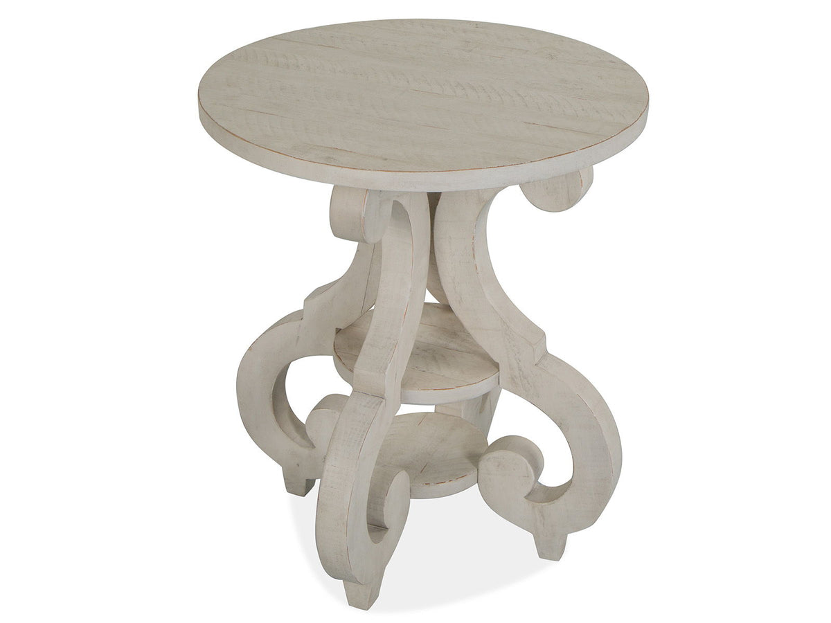 Bronwyn - Round Accent Table - Alabaster by Unique Piece Furniture