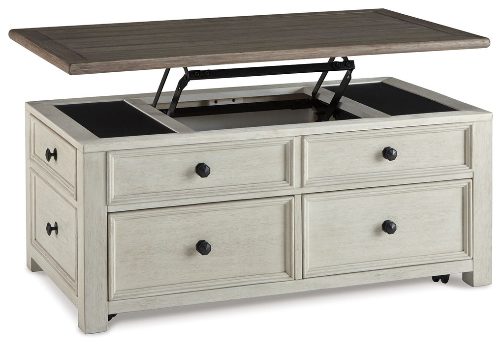 Bolanburg - Lift Top Cocktail Table - White / Brown / Beige by Unique Piece Furniture