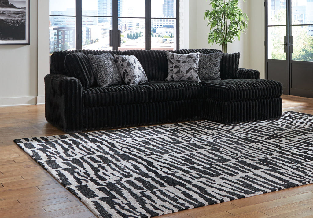 Midnight-Madness - Sectional - Onyx by Unique Piece Furniture