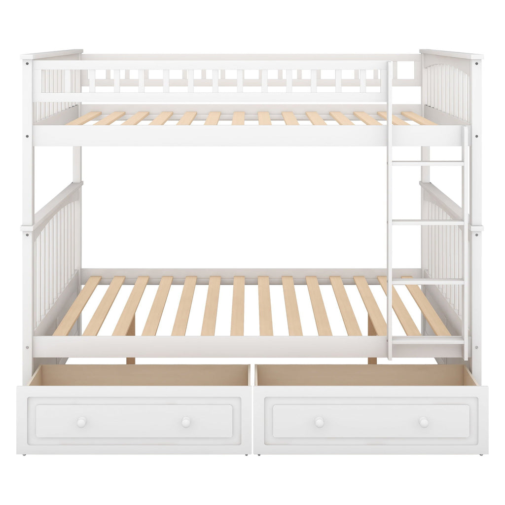 Bunk Bed With Drawers, Convertible Design by Unique Piece Furniture