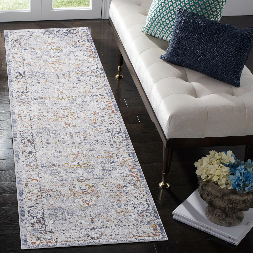 Payas - 2' X 8' Traditional Runner Rug - Ivory / Gray by Unique Piece Furniture