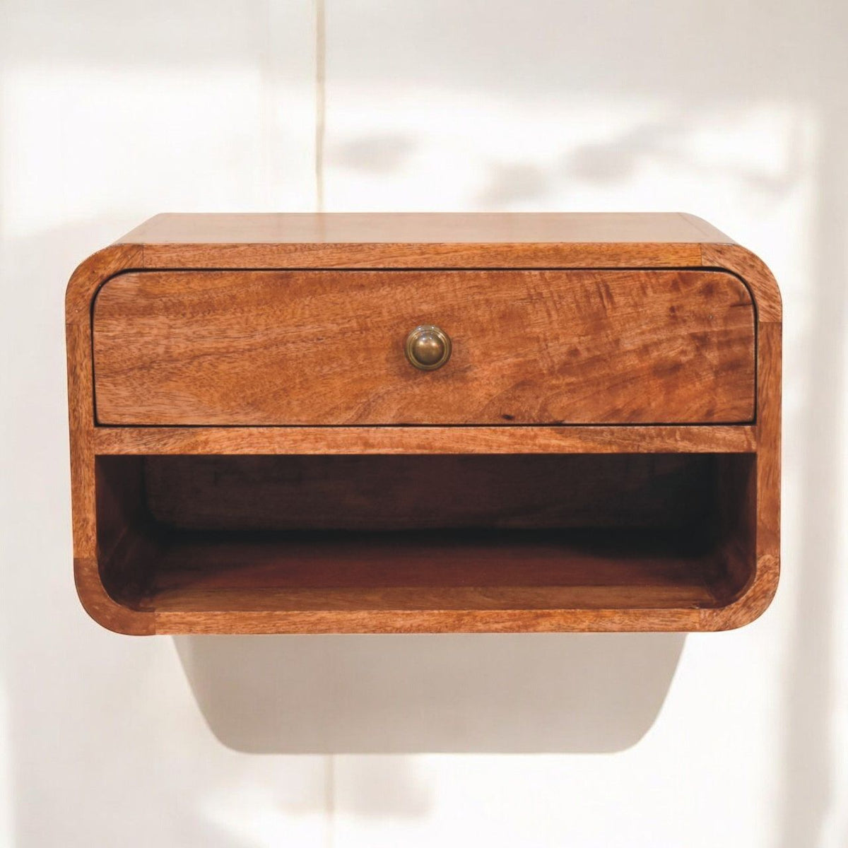 Curve Upper Slot Floating Nightstand by Unique Piece Furniture