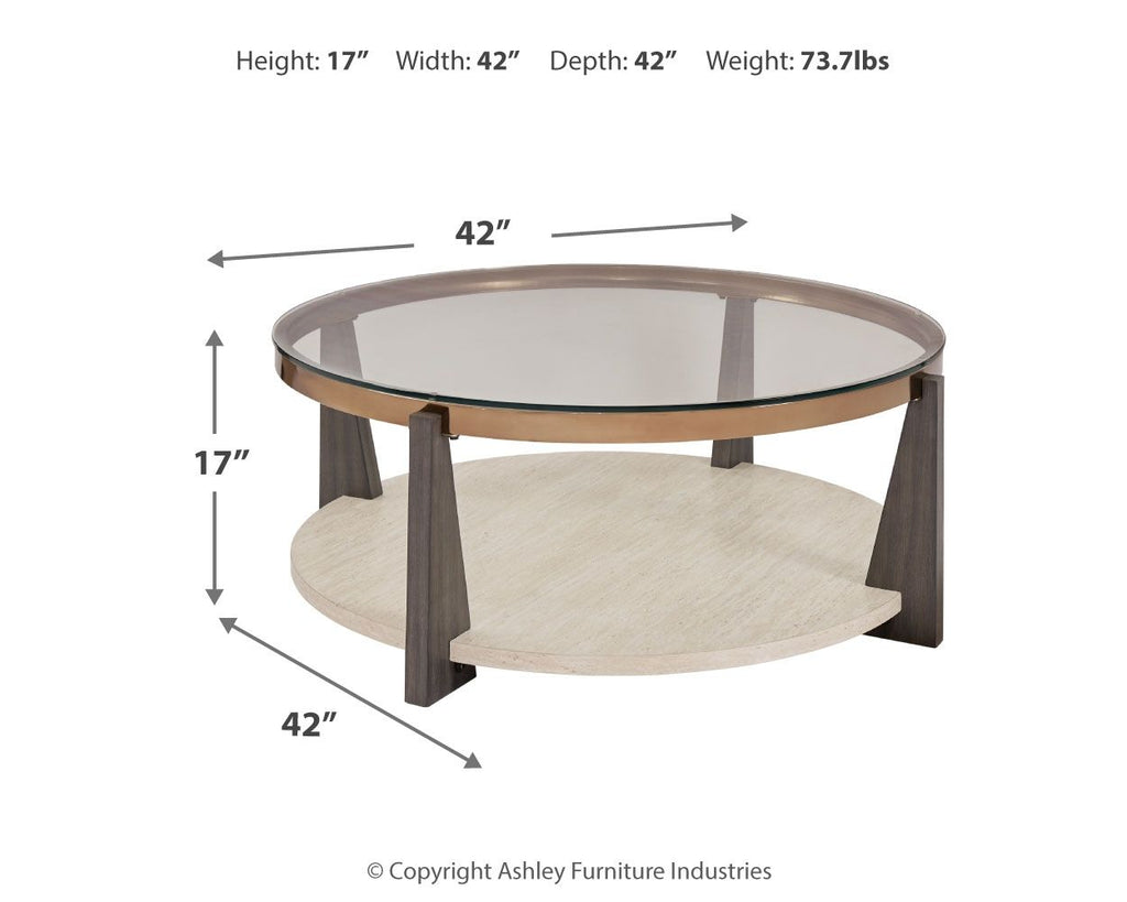 Frazwa - Round Cocktail Table - Multi by Unique Piece Furniture