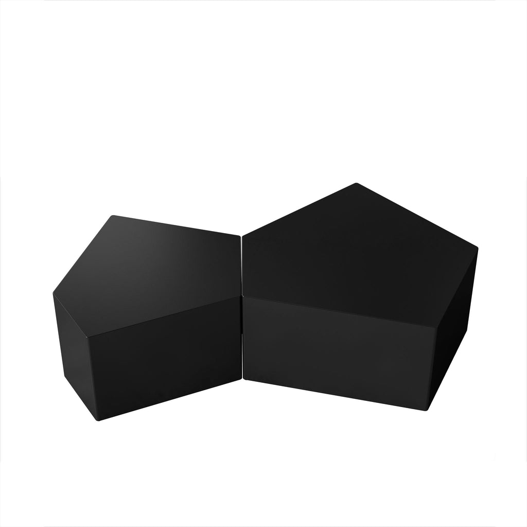 Irregular Pentagon Nesting Coffee Table Set by Unique Piece Furniture