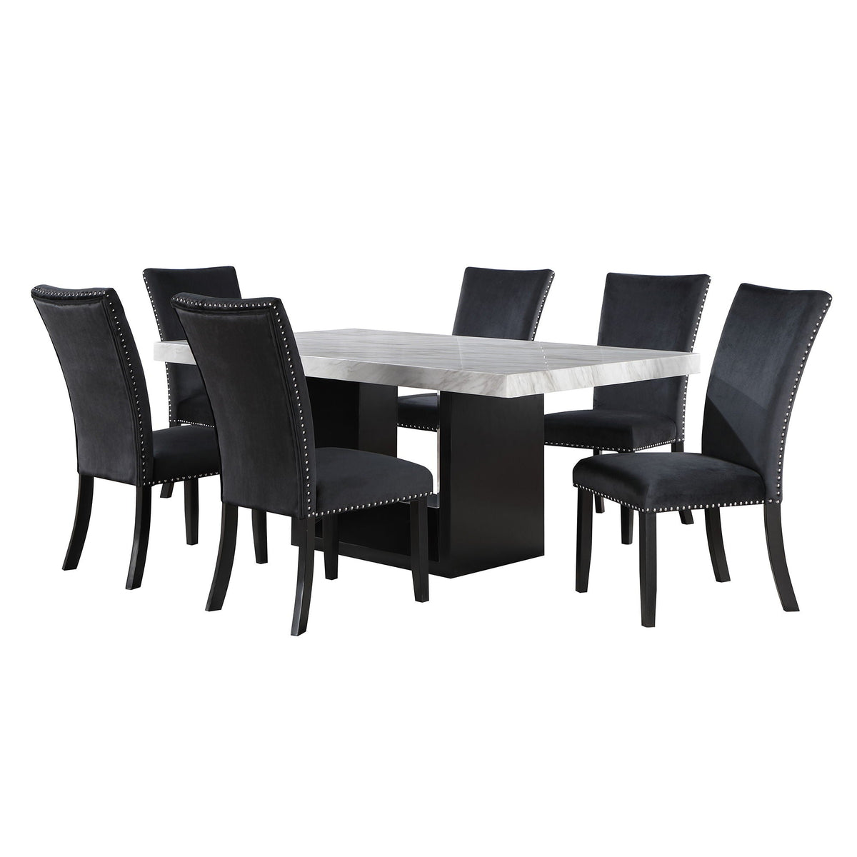 Sheena - 5 Pieces Dining Table Set - Black by Unique Piece Furniture