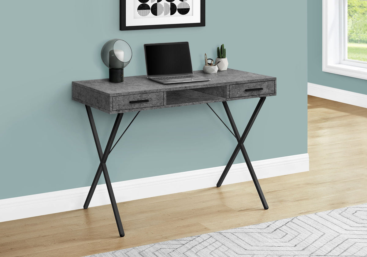 Computer Desk, Home Office, Laptop, Left / Right Set-Up, Storage Drawers, Work, Contemporary, Modern by Unique Piece Furniture