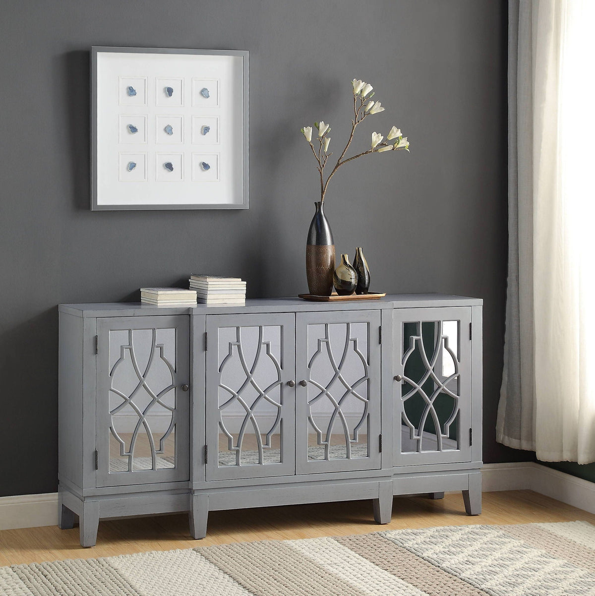 Magdi - Console Cabinet - Antique Gray by Unique Piece Furniture