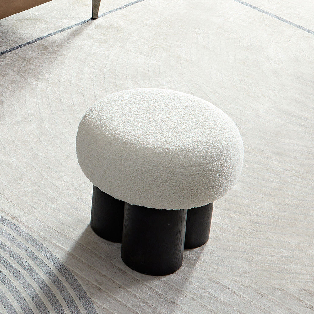 Versatile Mushroom Stool With Cushion by Unique Piece Furniture