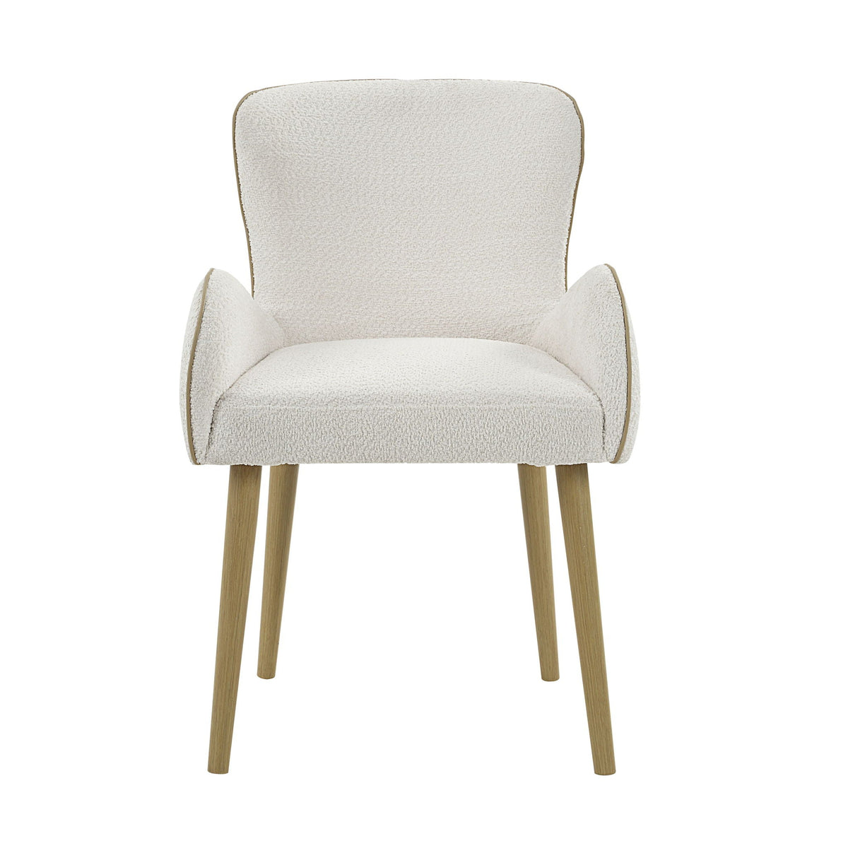 Qwin - Boucle Side Chair (Set of 2) - Beige by Unique Piece Furniture