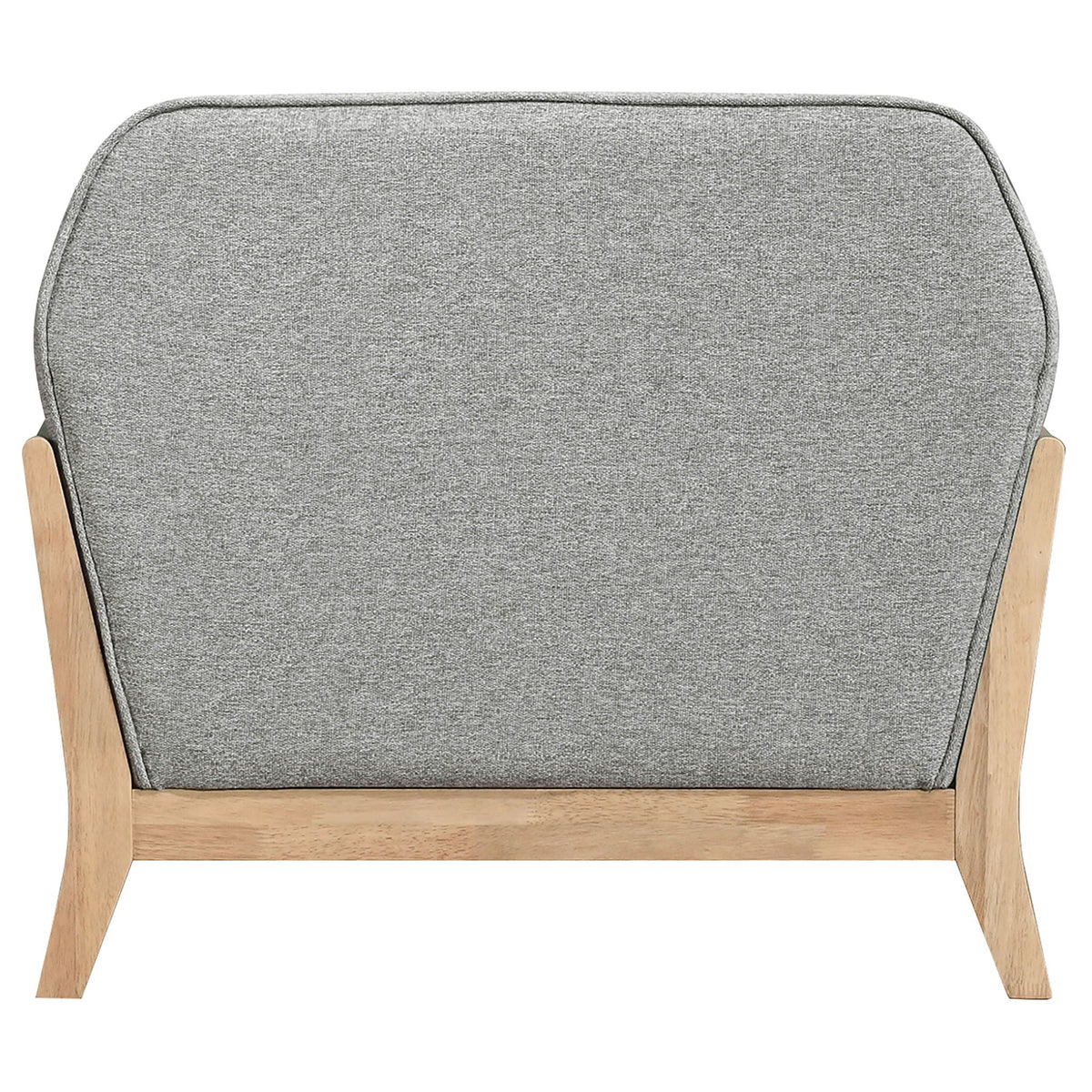 Vaughn Fabric Upholstered Flared Arm Accent Chair Grey by Unique Piece Furniture