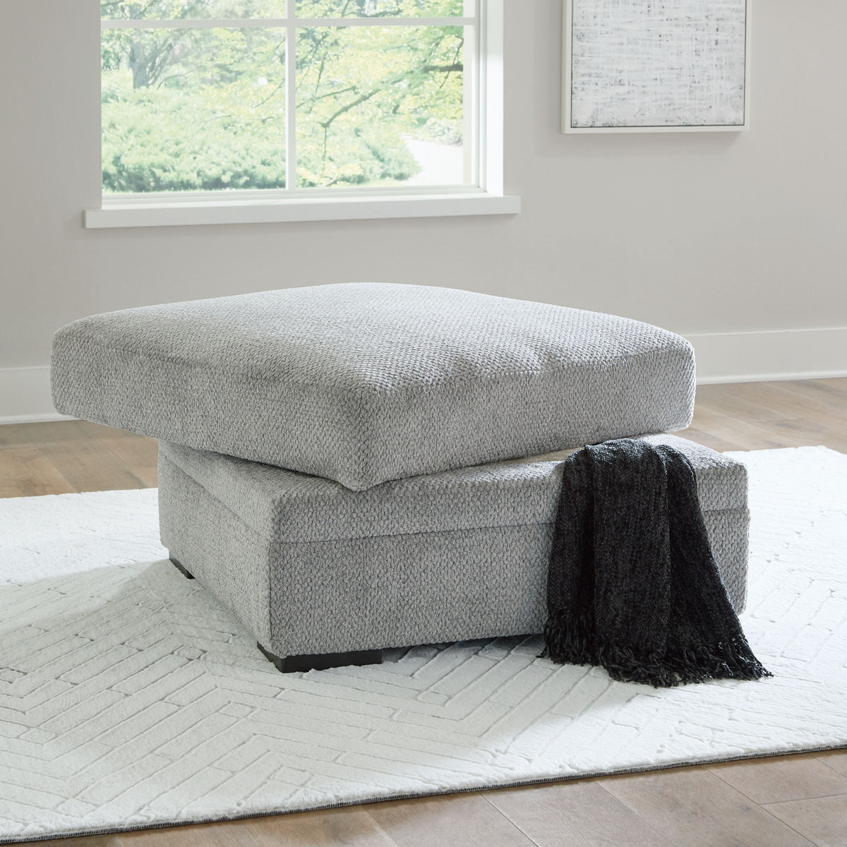 Casselbury - Ottoman With Storage - Cement by Unique Piece Furniture