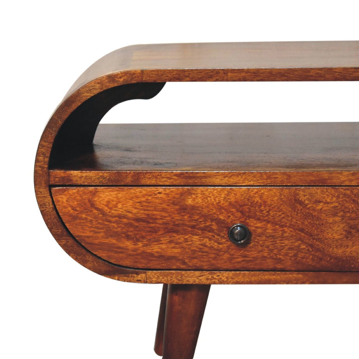 Solid Wood Circular TV Stand by Unique Piece Furniture