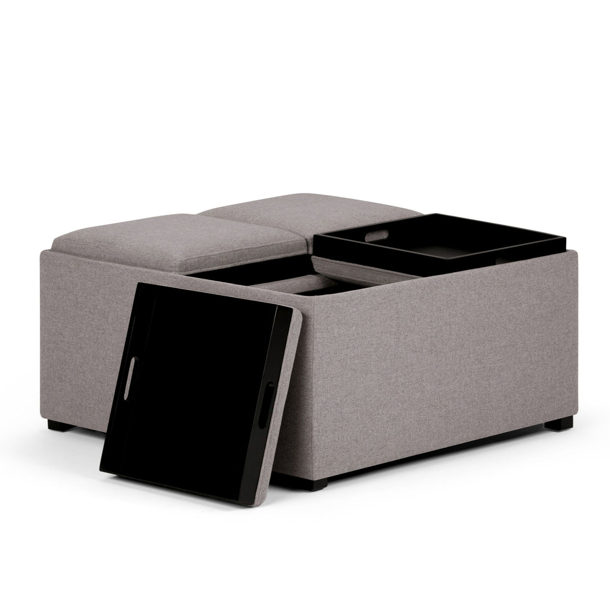 Avalon - Square Coffee Table, Storage Ottoman by Unique Piece Furniture