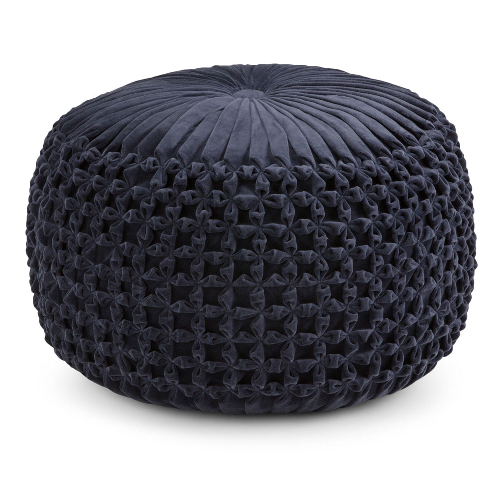 Renee - Handcrafted Round Pouf by Unique Piece Furniture