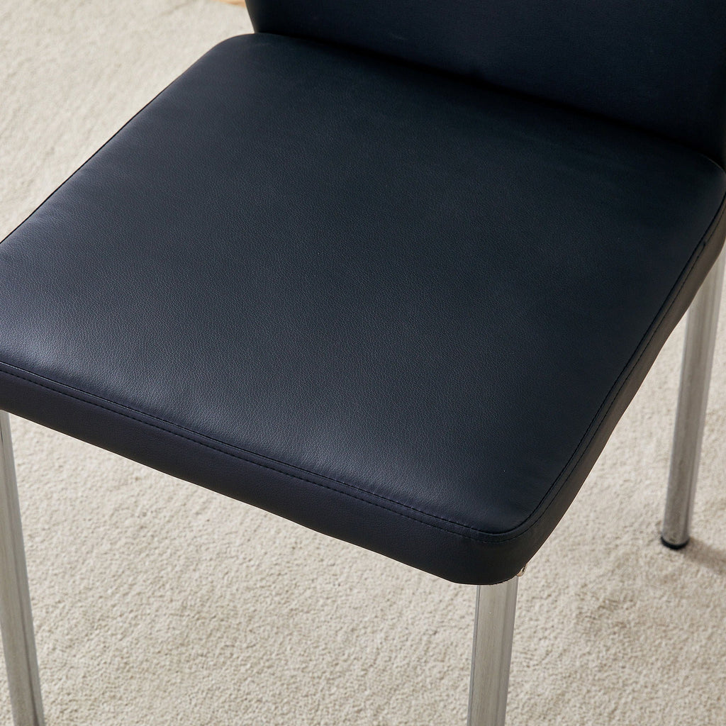 Luxury Simple High Resilience Dining Chair With Metal Legs by Unique Piece Furniture