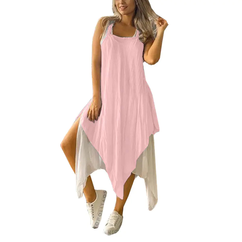 Women's Irregular Two-Piece Dress by Trendy Attic Store01