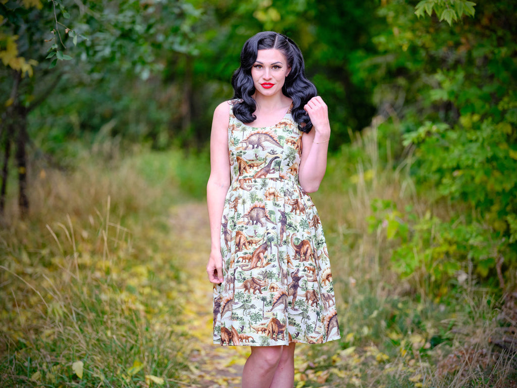 Prehistoric Dress - Small only, 1 left! by Retrolicious