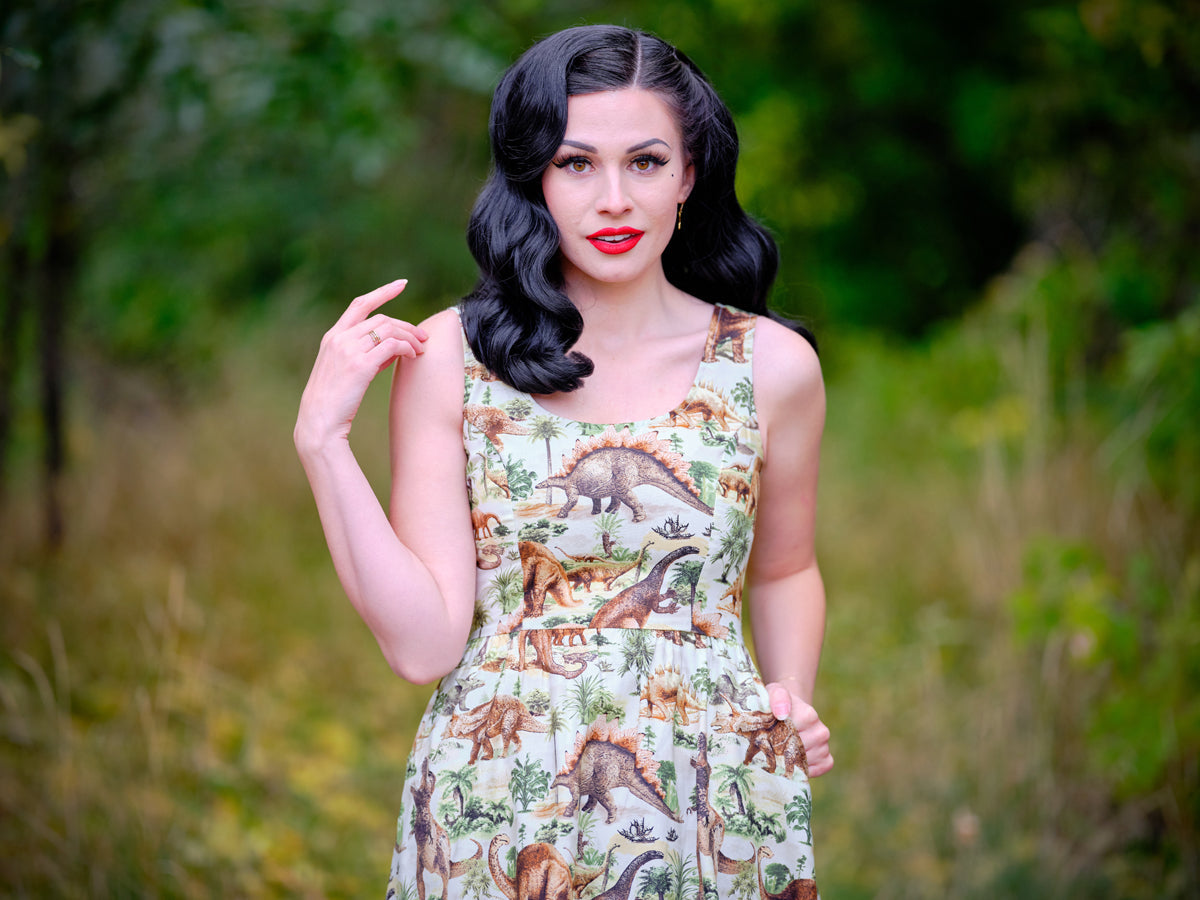 Prehistoric Dress - Small only, 1 left! by Retrolicious