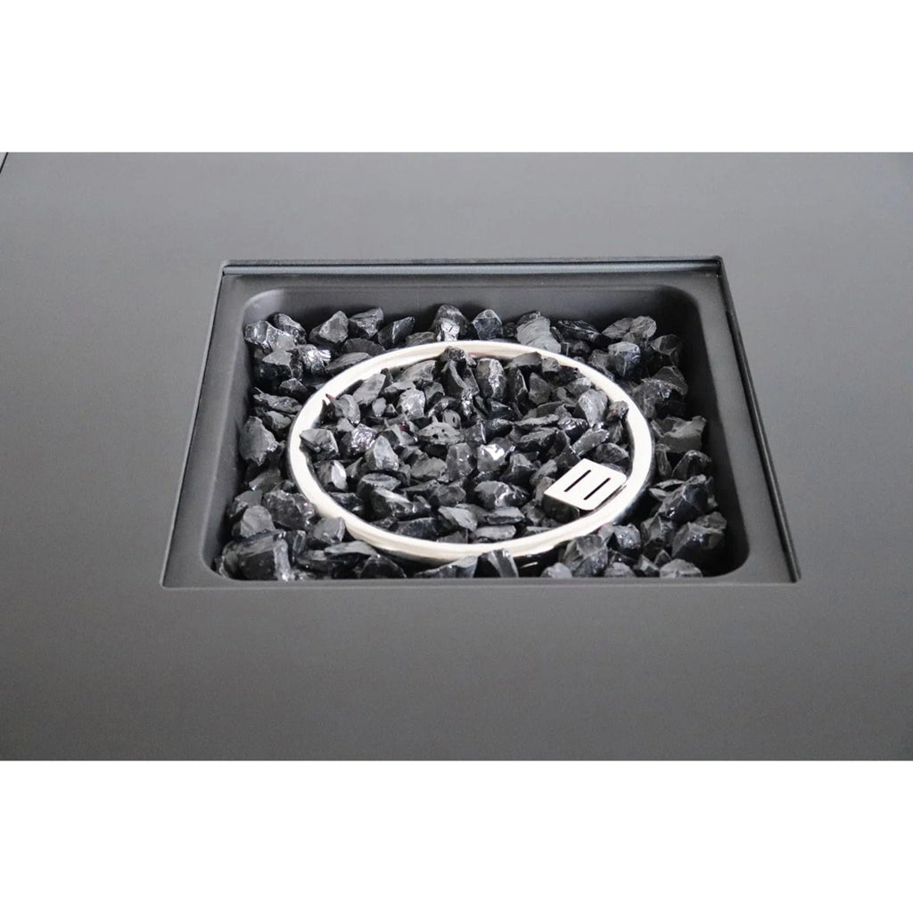 Outdoor Fire Pit Table With Lid - Gray by Unique Piece Furniture