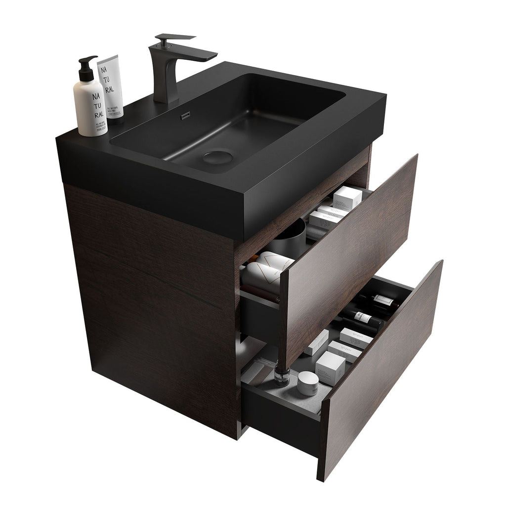 Alice - Bathroom Vanity Wall Mounted With Sink, Large Storage by Unique Piece Furniture