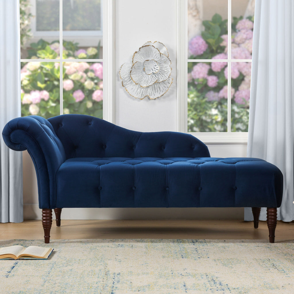 Samuel - Tufted Roll Arm Chaise Lounge by Unique Piece Furniture