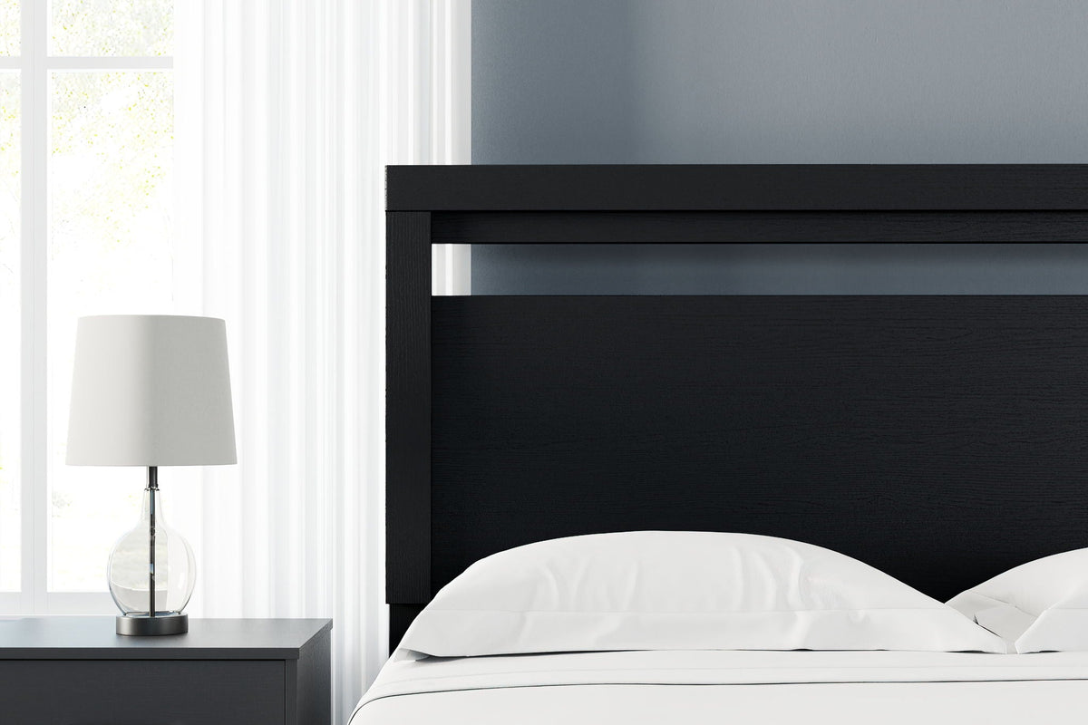 Finch - Queen Panel Headboard - Black by Unique Piece Furniture