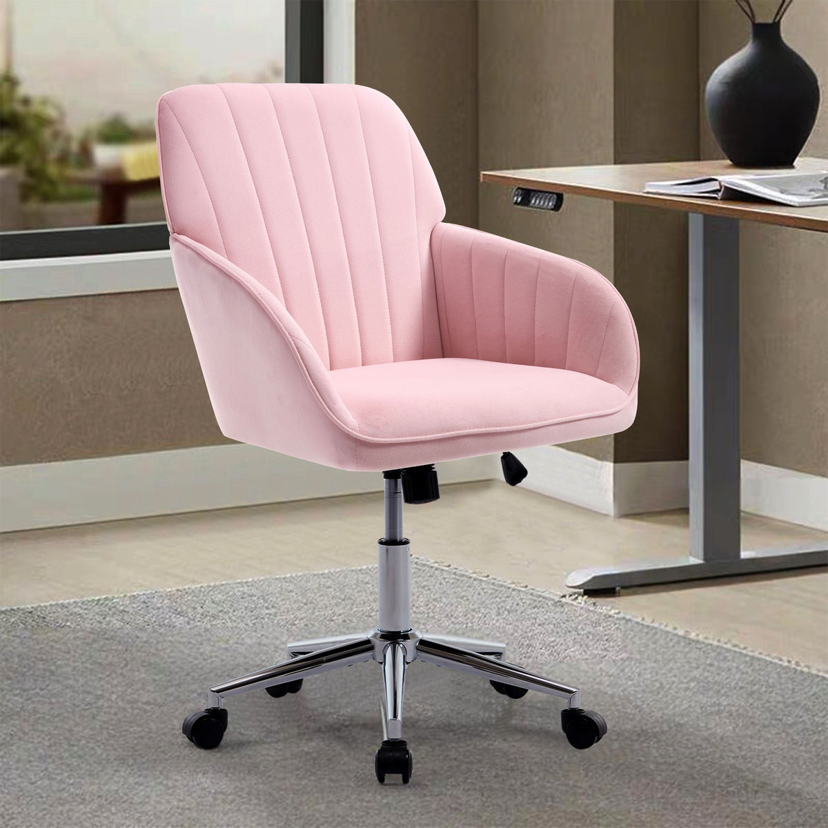Adjustable Ergonomic Office Chair, Swivel Backrest Seat by Unique Piece Furniture