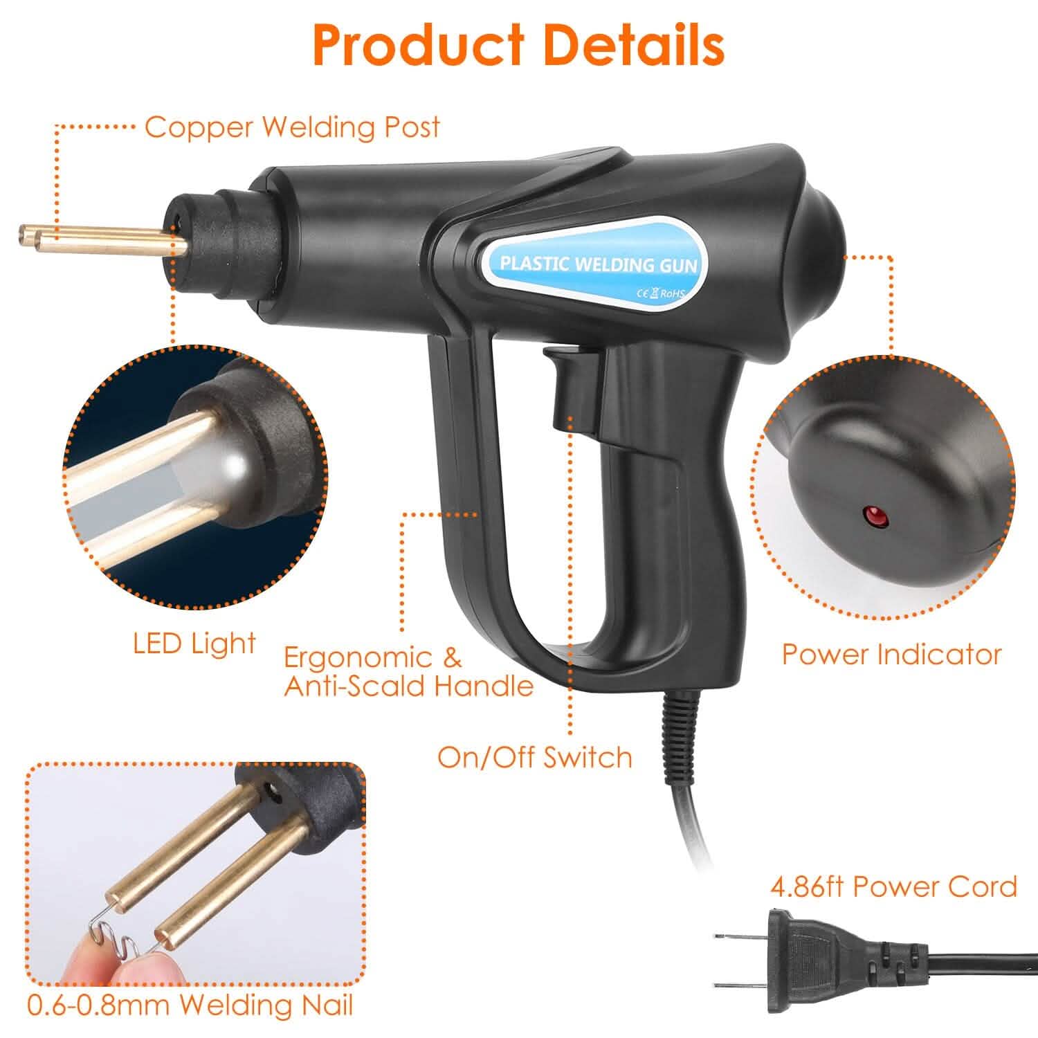70W Plastic Welder Car Bumper Repair Kit by DailySale