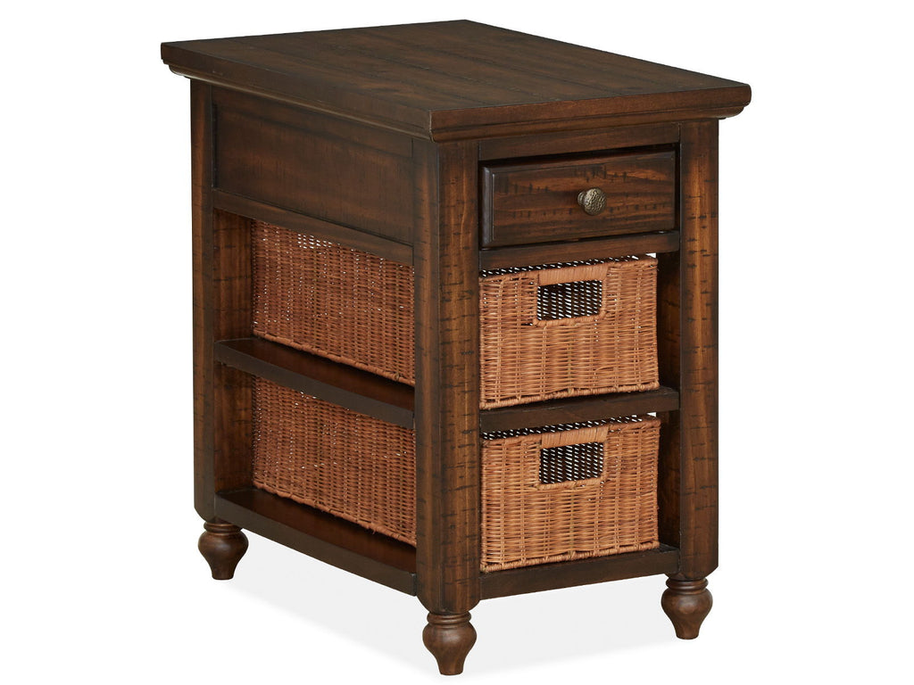 Cottage Lane - Wood Rectangular Chair Side End Table - Coffee by Unique Piece Furniture