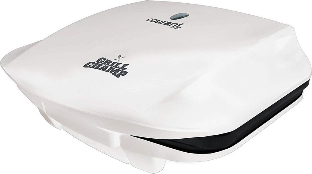 Courant CCG-5681 Grill Champ Contact Grill 4 Servings (White) by DailySale