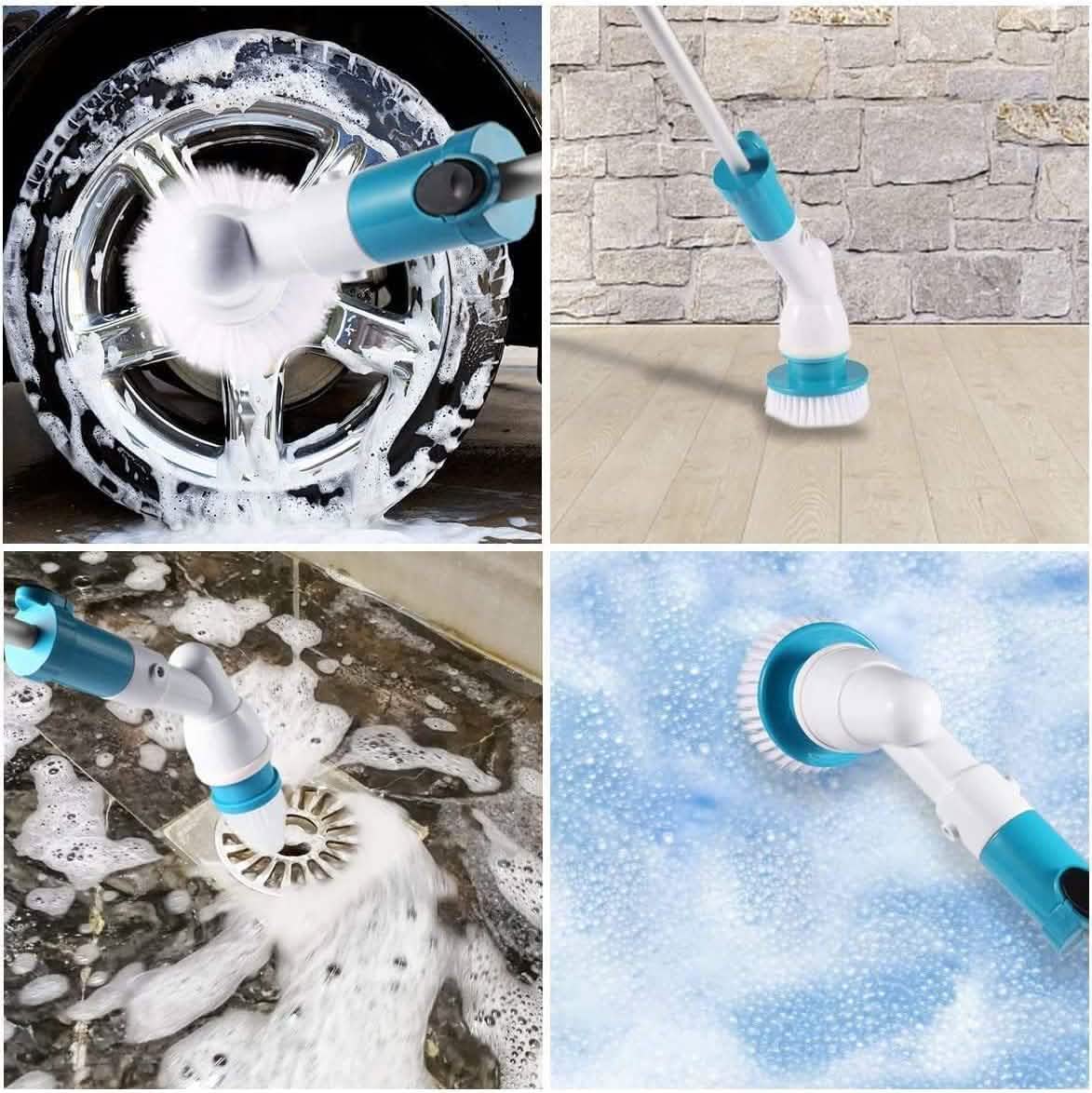 Electric Spin Scrubber Cordless Scrubber Brush with Long Handle by DailySale