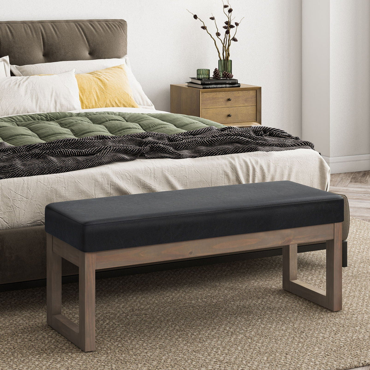 Milltown - Upholstered Ottoman Bench by Unique Piece Furniture