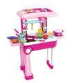 2-in-1 Pretend Play Game Travel Suitcase for Girls by DailySale