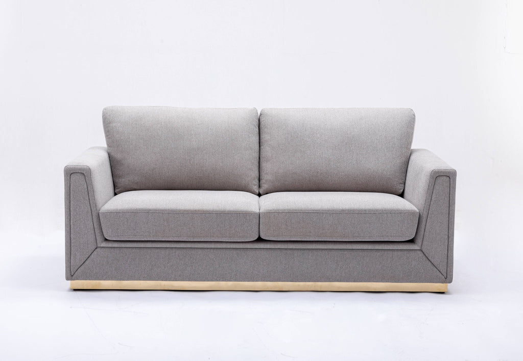 Valin - Linen Sofa For Living Room - Gray by Unique Piece Furniture