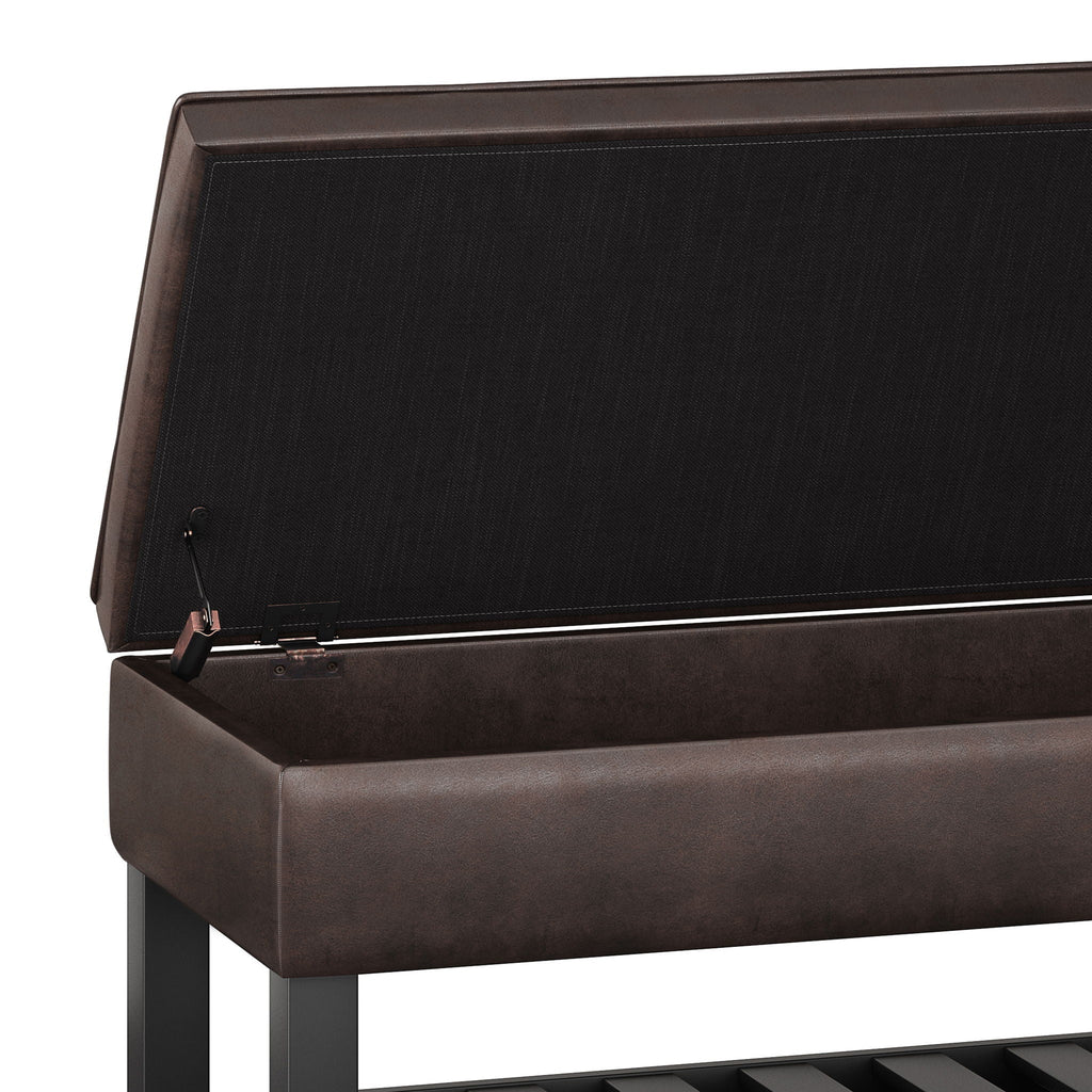 Cosmopolitan - Storage Ottoman Bench With Open Bottom by Unique Piece Furniture