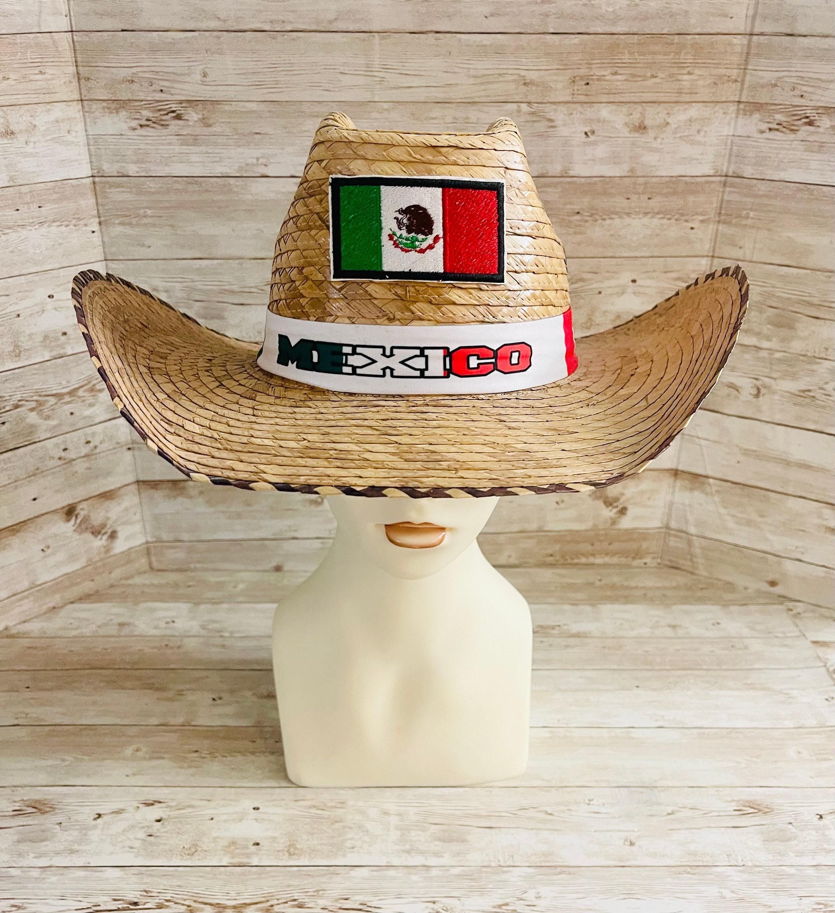 Cowboy Mexican Hat Sombrero Vaquero Artesanal de Palma de Mexico by Chica Mexico