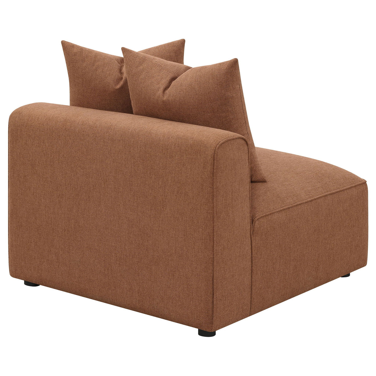 Jennifer Upholstered Armless Chair Terracotta by Unique Piece Furniture