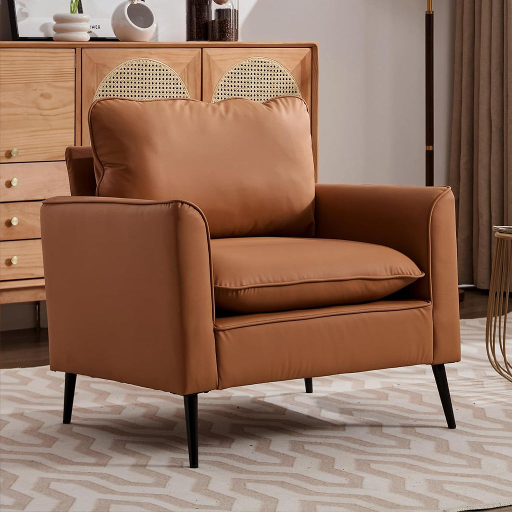 Nordic Retro Light Luxury Upholstered Sofa Chair by Unique Piece Furniture