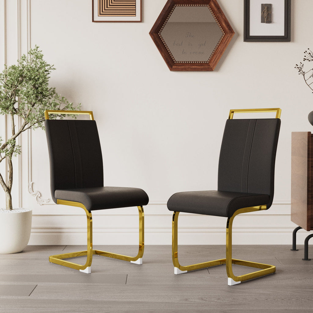 Side Dining Room Chair, Padded Seat High Back by Unique Piece Furniture