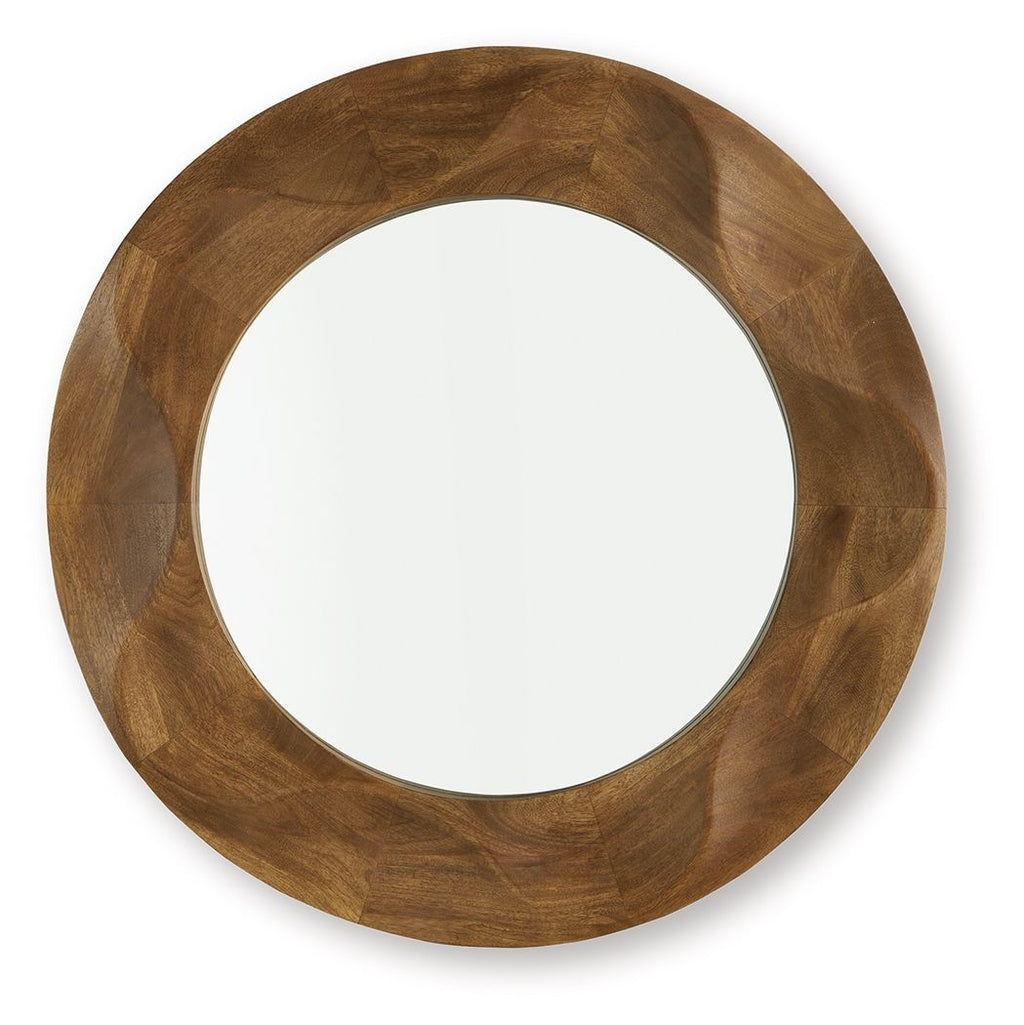 Aajon - Accent Mirror - Brown by Unique Piece Furniture
