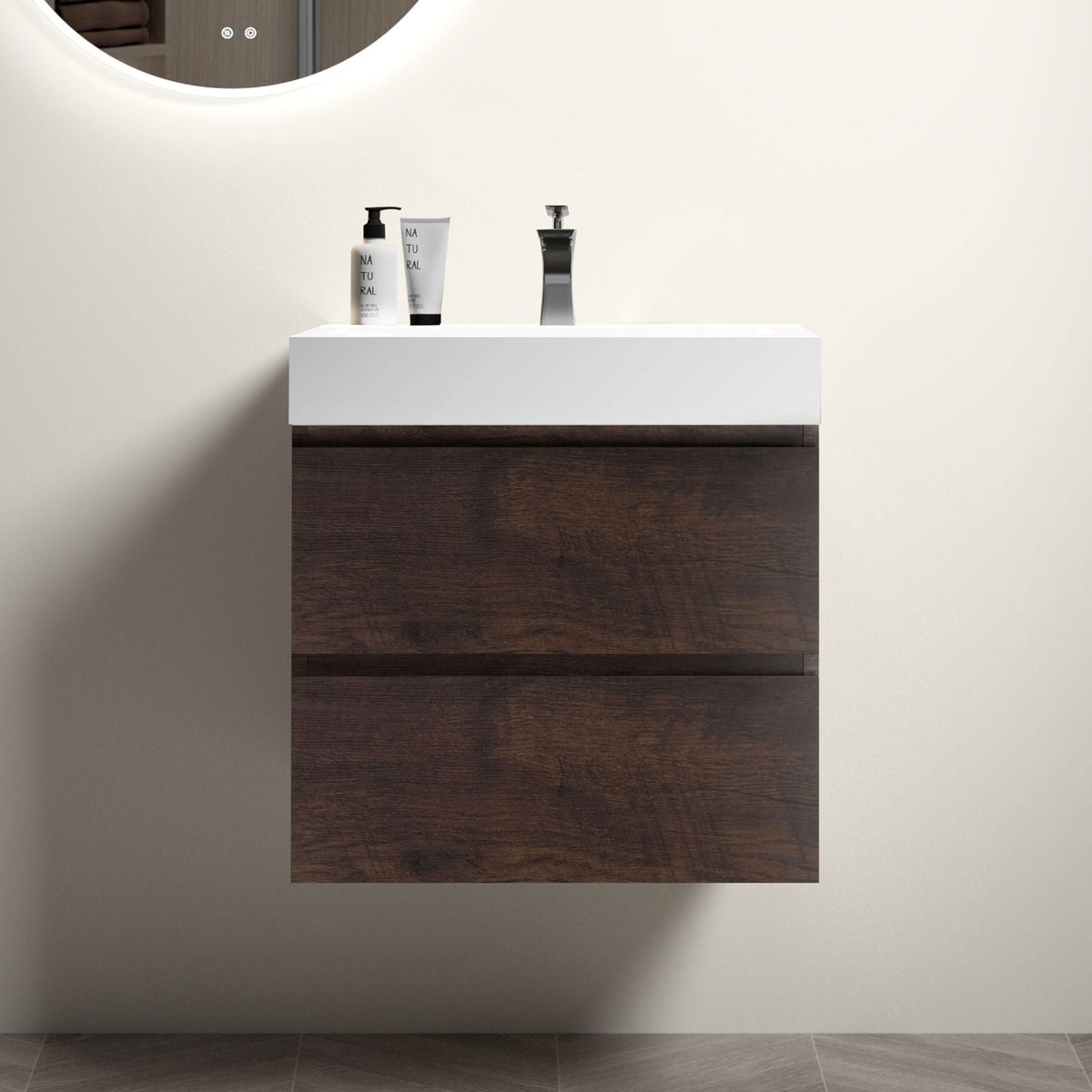 Alice - Bathroom Vanity Wall Mounted With Sink, Large Storage by Unique Piece Furniture