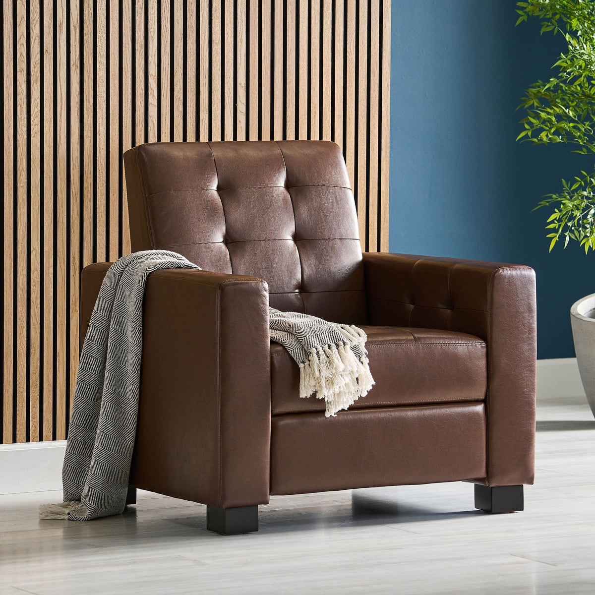 Langseth - Contemporary Tufted Pushback Recliner by Unique Piece Furniture