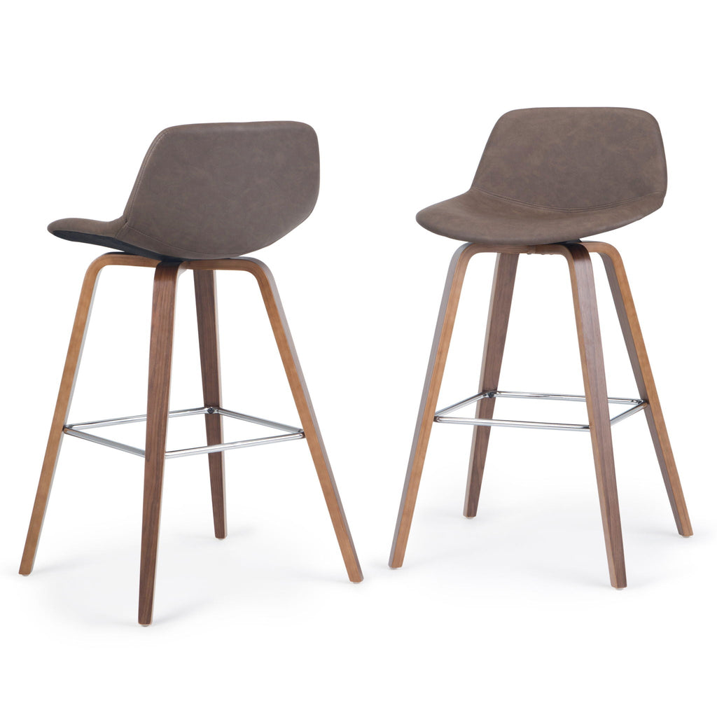 Randolph - Bentwood Multifunctional Counter / Bar Height Stool (Set of 2) by Unique Piece Furniture