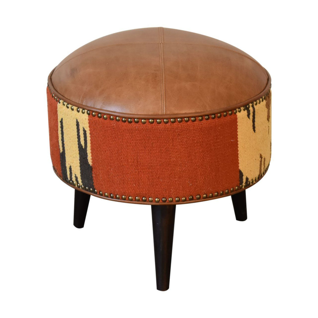 Footstool - Brown by Unique Piece Furniture