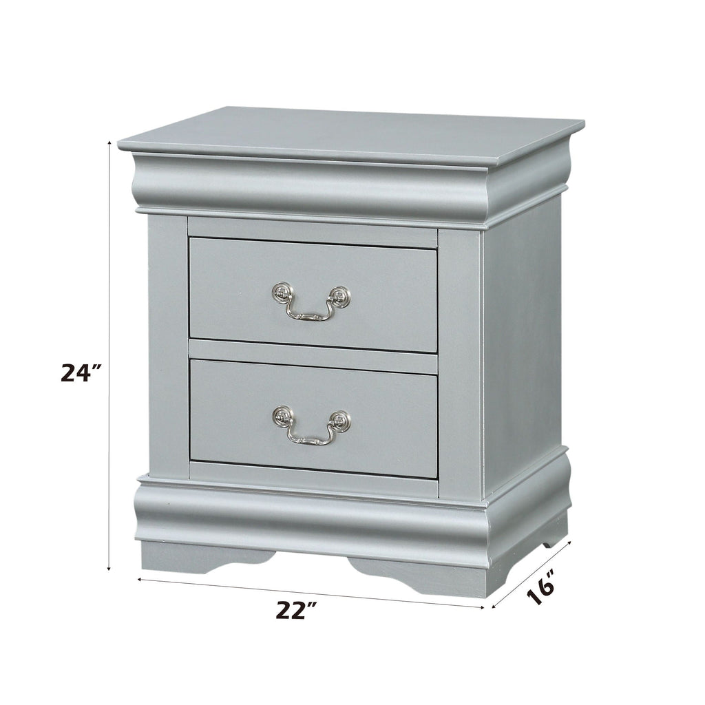 Louis Philippe III - Sleek Design Nightstand by Unique Piece Furniture